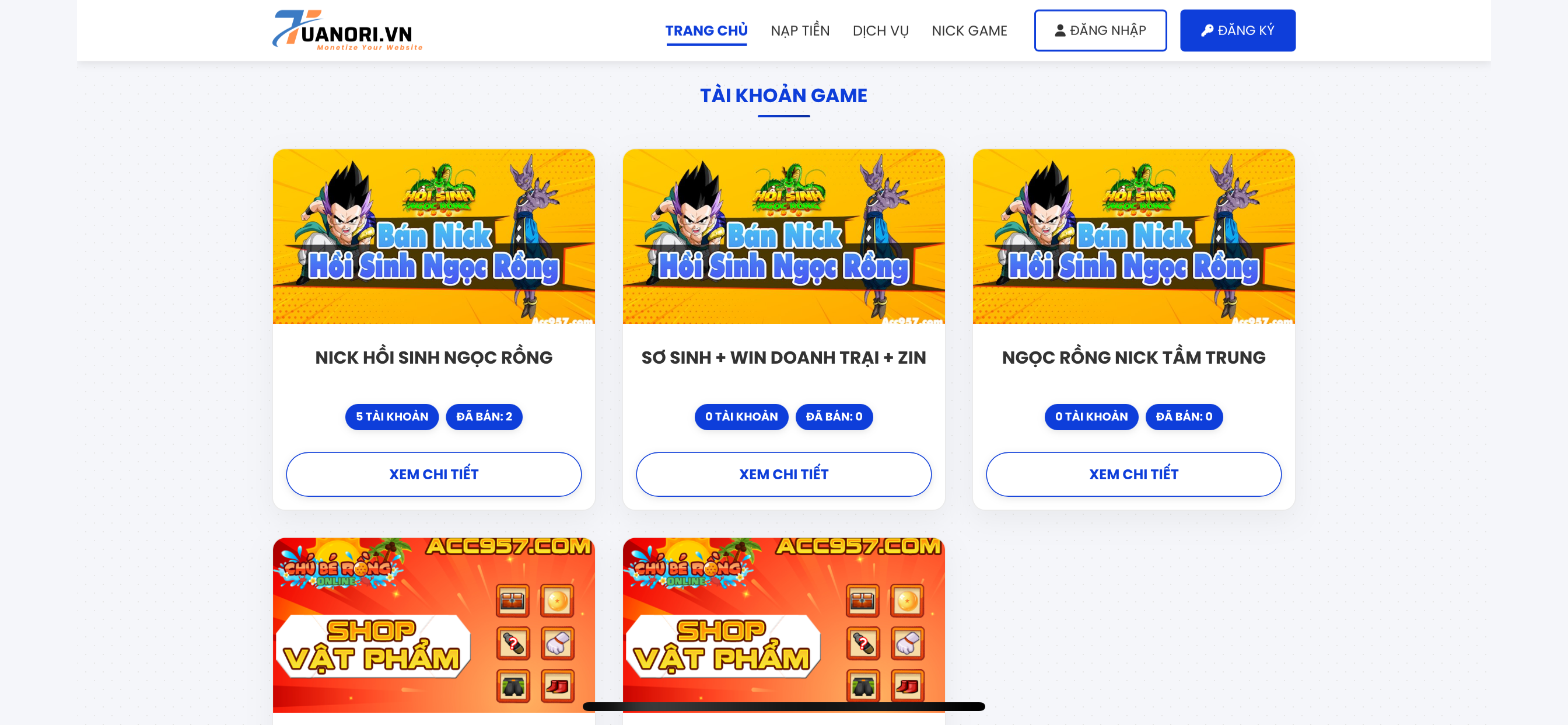  SHOP BÁN ACC GAME V1 - Hùng Huy