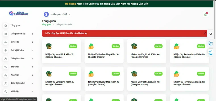  CODE LÀM NHIỆM VỤ - Hùng Huy