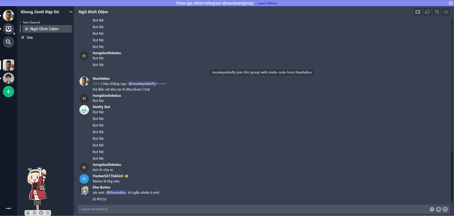  SOURCE CODE TRÒ CHUYỆN DỰA TRÊN DISCORD - TAILCHAT - Hùng Huy